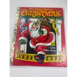 The Night Before Christmas Little Golden Book 1980 Thirty-Sixth Printing Hardcov